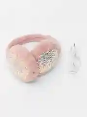Кораллово-розовый наушники меховые для девочек