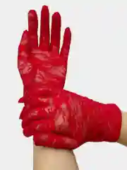 Красный перчатки кружевные гипюровые , перчатки сетчатые
