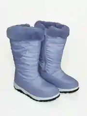 Сиреневый дутики женские, зимние, с мехом