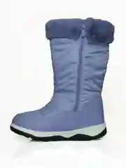 Сиреневый дутики женские, зимние, с мехом