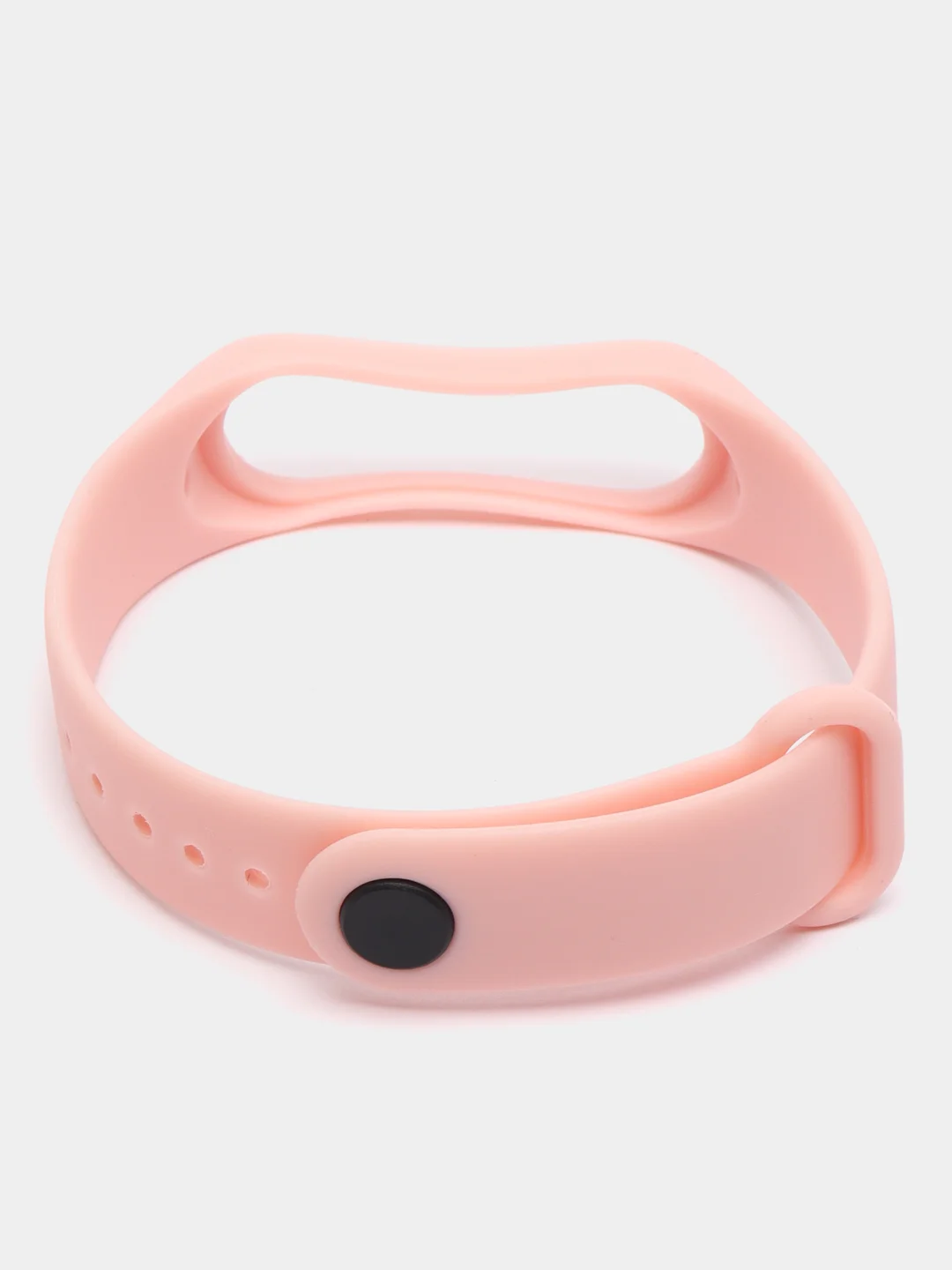 Розовый ремешок для фитнес-браслета Xiaomi Mi Smart Band 3 / 4, силиконовый