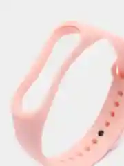 Розовый ремешок для фитнес-браслета Xiaomi Mi Smart Band 3 / 4, силиконовый