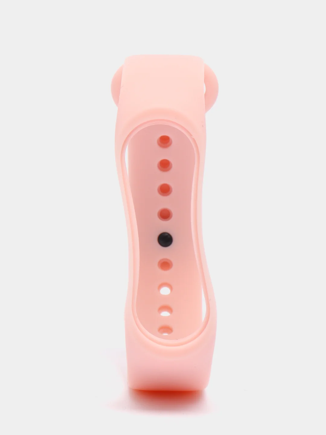 Розовый ремешок для фитнес-браслета Xiaomi Mi Smart Band 3 / 4, силиконовый