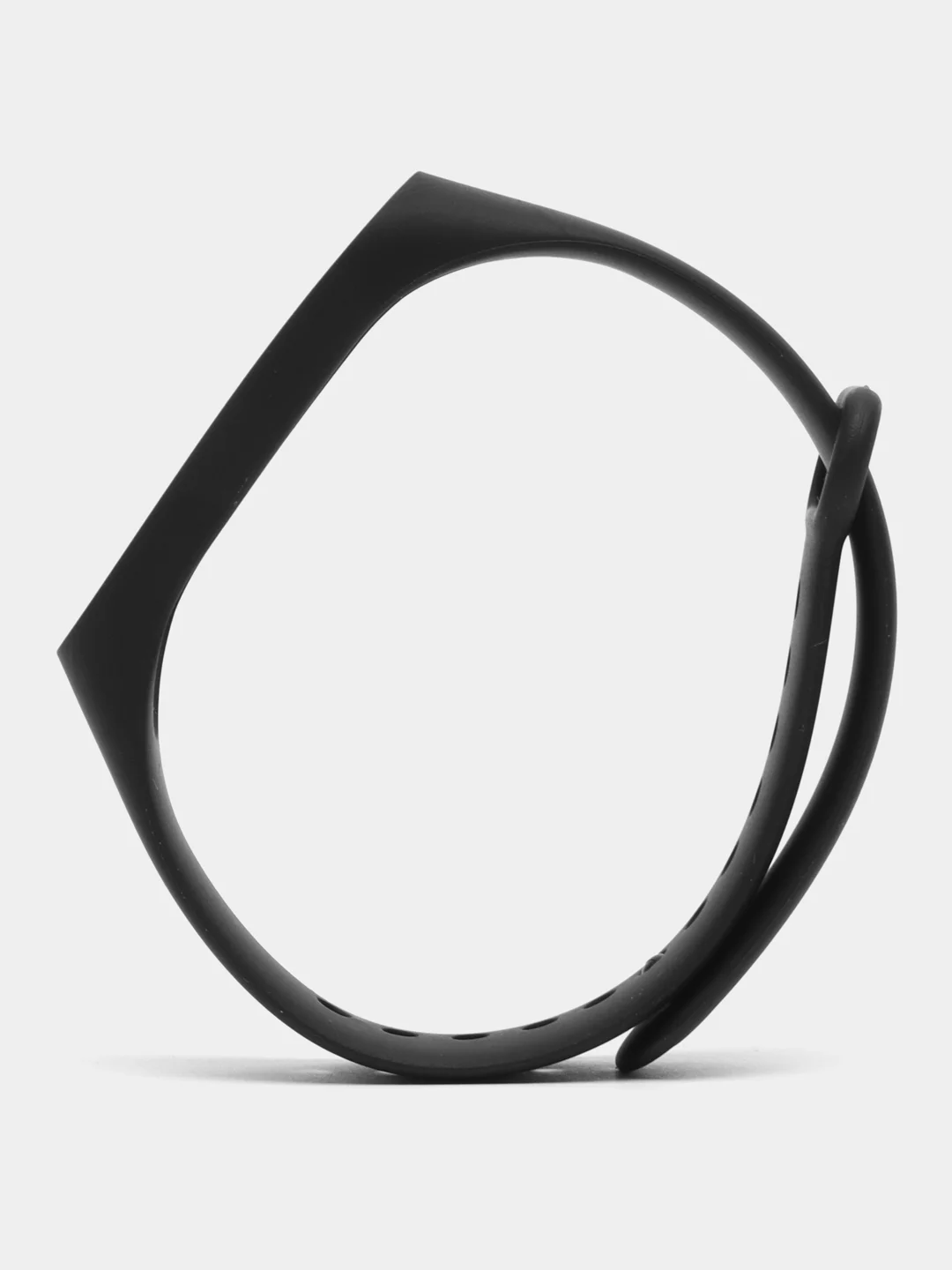 Черный ремешок для фитнес-браслета Xiaomi Mi Smart Band 3 / 4, силиконовый