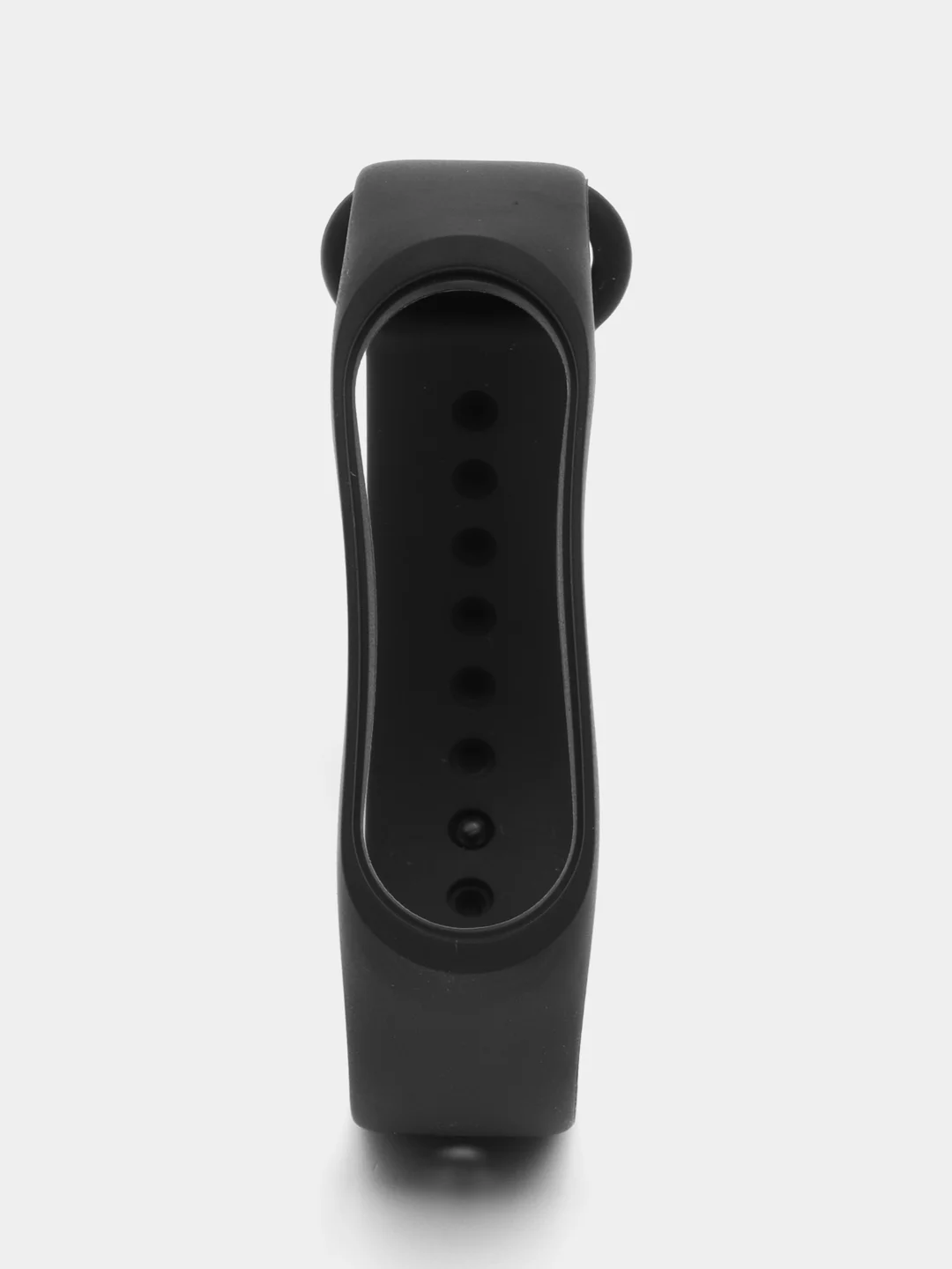 Черный ремешок для фитнес-браслета Xiaomi Mi Smart Band 3 / 4, силиконовый
