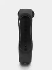 Черный ремешок для фитнес-браслета Xiaomi Mi Smart Band 3 / 4, силиконовый