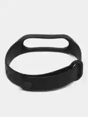 Черный ремешок для фитнес-браслета Xiaomi Mi Smart Band 3 / 4, силиконовый