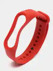 Красный ремешок для фитнес-браслета Xiaomi Mi Smart Band 3 / 4, силиконовый