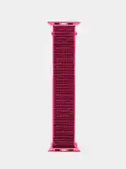 Тёмно-розовый нейлоновый ремешок для смарт часов Apple Watch (Эпл Вотч) 42, 44, 45 мм