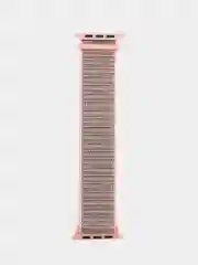 Розовый нейлоновый ремешок для смарт часов Apple Watch (Эпл Вотч) 42, 44, 45 мм