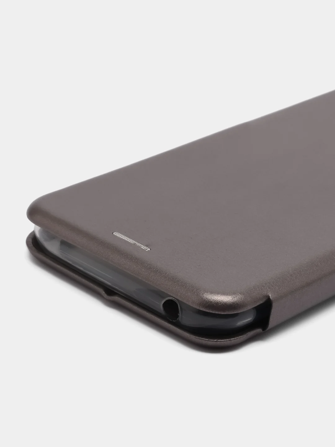 Серебряный чехол-книжка Redmi 10A, Redmi 9C
