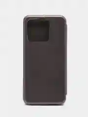 Серебряный чехол-книжка Redmi 10A, Redmi 9C