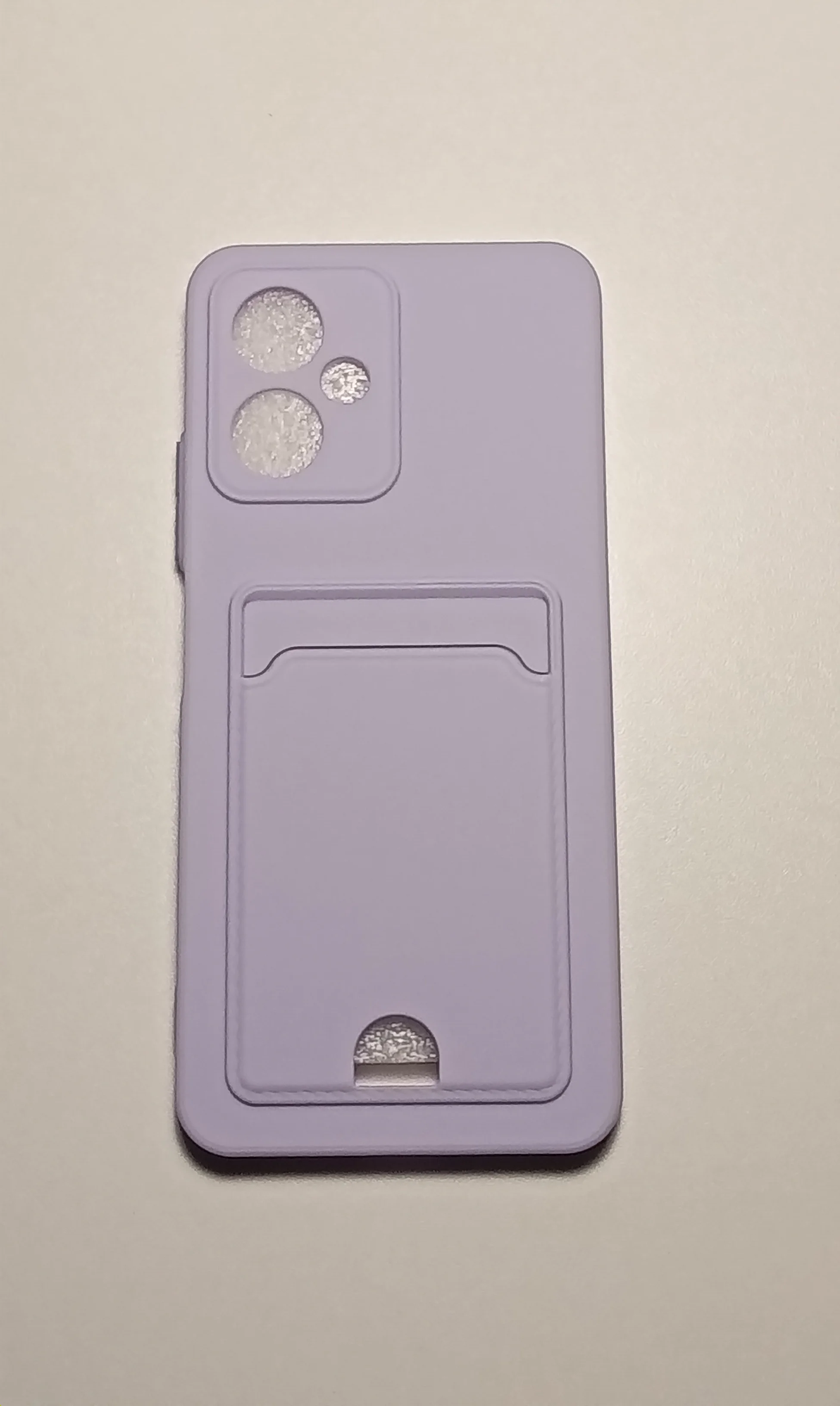 Сиреневый чехол XIAOMI POCO X5 / Redmi NOTE 12 с защитой камеры и карман для пластиковой карты