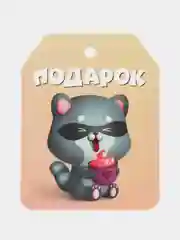 Светло-оранжевый набор новогодних бирок-шильдиков для подарков на Новый год, мини открытки