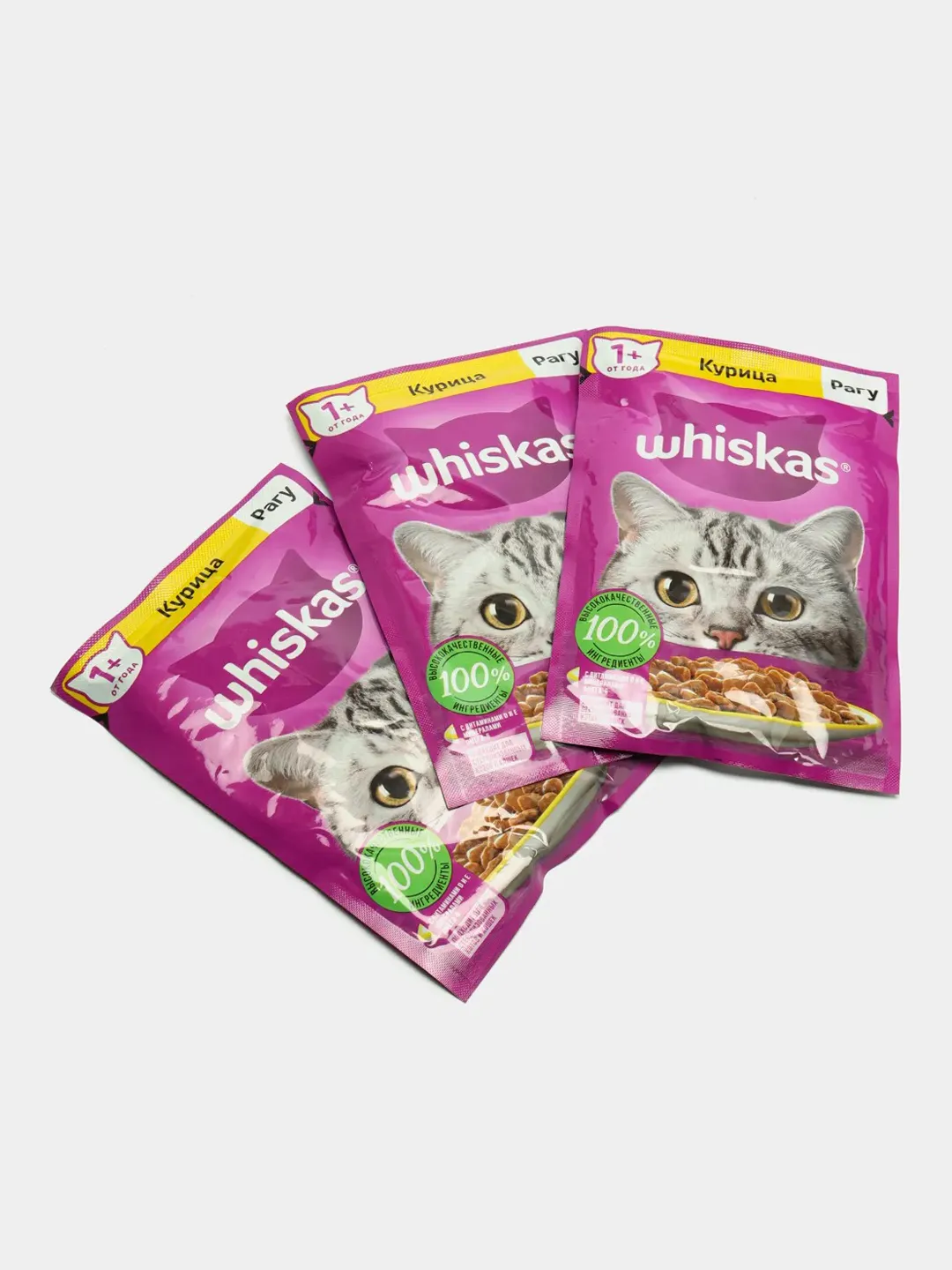 Влажный корм WHISKAS для кошек, рагу с курицей, 28 штук по 75 г купить по  цене 590 ₽ в интернет-магазине KazanExpress