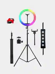 Кольцевая селфи лампа RGB 26 см
