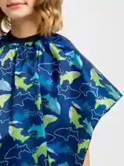 Синий пеньюар парикмахерский для стрижки детский