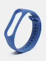 Синий ремешок для фитнес-браслета Xiaomi Mi Smart Band 3 / 4, силиконовый