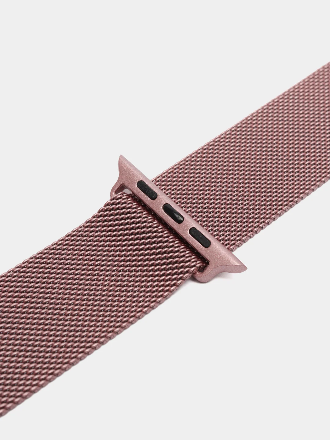 Розовый металлический стальной ремешок для Apple Watch, Миланская петля, 42/44/45 мм