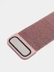 Розовый металлический стальной ремешок для Apple Watch, Миланская петля, 42/44/45 мм