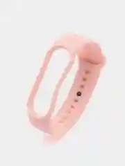 Розовый силиконовый ремешок для фитнес-браслета Xiaomi Mi Smart Band 5 / 6