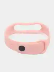 Розовый силиконовый ремешок для фитнес-браслета Xiaomi Mi Smart Band 5 / 6