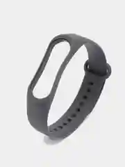 Серый ремешок для фитнес-браслета Xiaomi Mi Smart Band 3 / 4, силиконовый