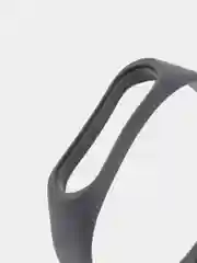 Серый ремешок для фитнес-браслета Xiaomi Mi Smart Band 3 / 4, силиконовый