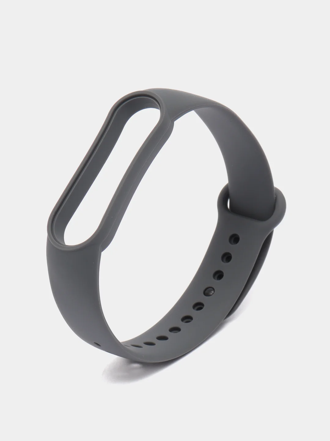 Серый силиконовый ремешок для фитнес-браслета Xiaomi Mi Smart Band 5 / 6