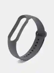 Серый силиконовый ремешок для фитнес-браслета Xiaomi Mi Smart Band 5 / 6