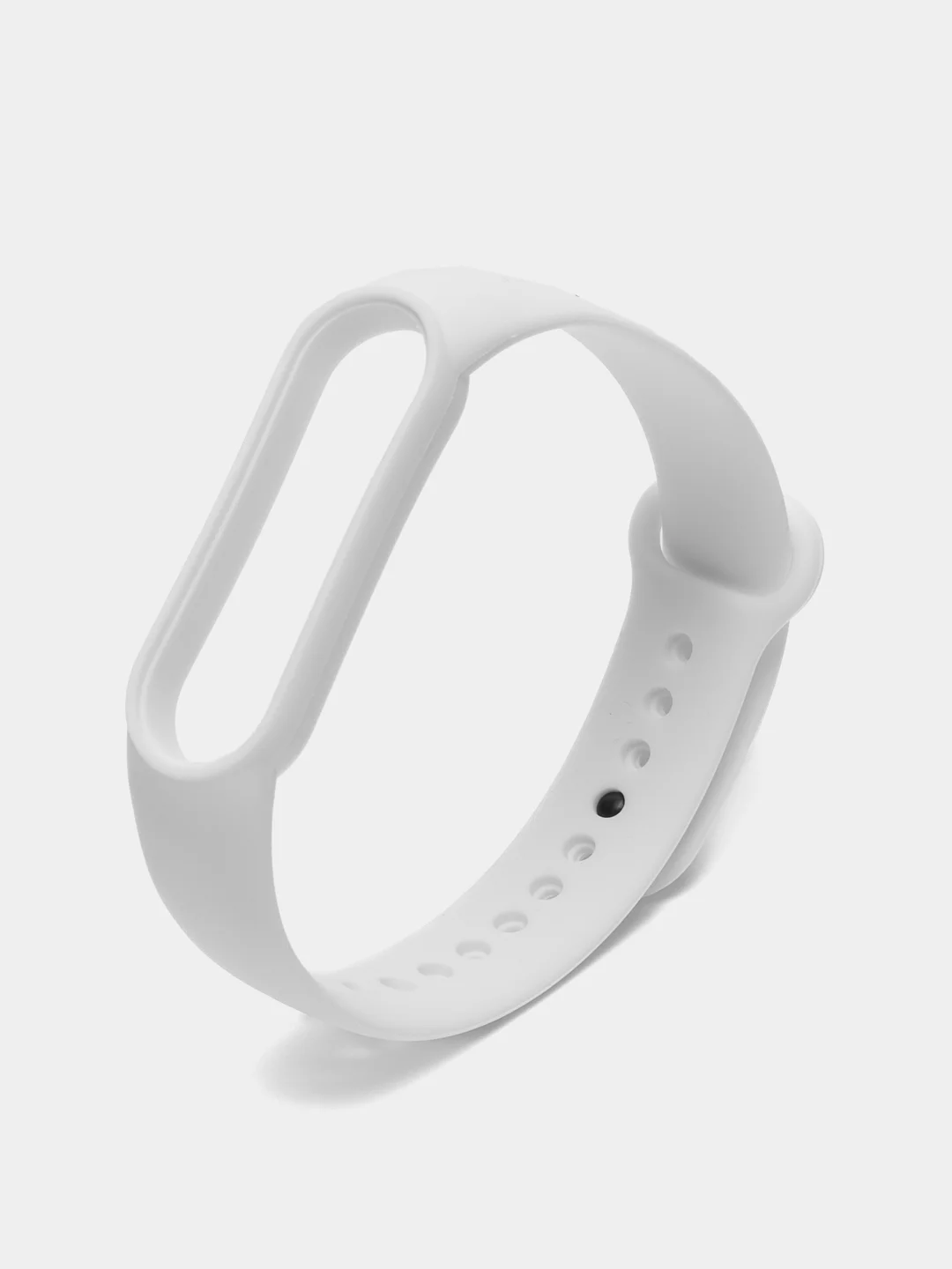 Белый силиконовый ремешок для фитнес-браслета Xiaomi Mi Smart Band 5 / 6