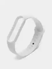 Белый силиконовый ремешок для фитнес-браслета Xiaomi Mi Smart Band 5 / 6