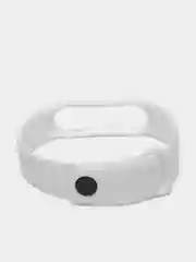 Белый силиконовый ремешок для фитнес-браслета Xiaomi Mi Smart Band 5 / 6