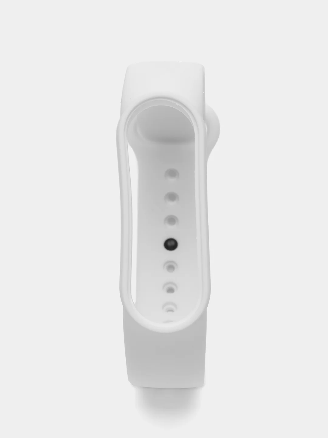 Белый силиконовый ремешок для фитнес-браслета Xiaomi Mi Smart Band 5 / 6