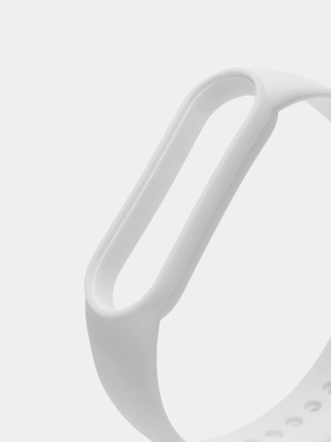 Белый силиконовый ремешок для фитнес-браслета Xiaomi Mi Smart Band 5 / 6