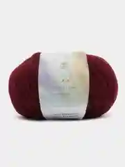 Вишнёвый пряжа Cashmere Yarn, 50 г/ 200 м, 60% меринос, 20% вискоза, 15% ПА, 5% кашемир