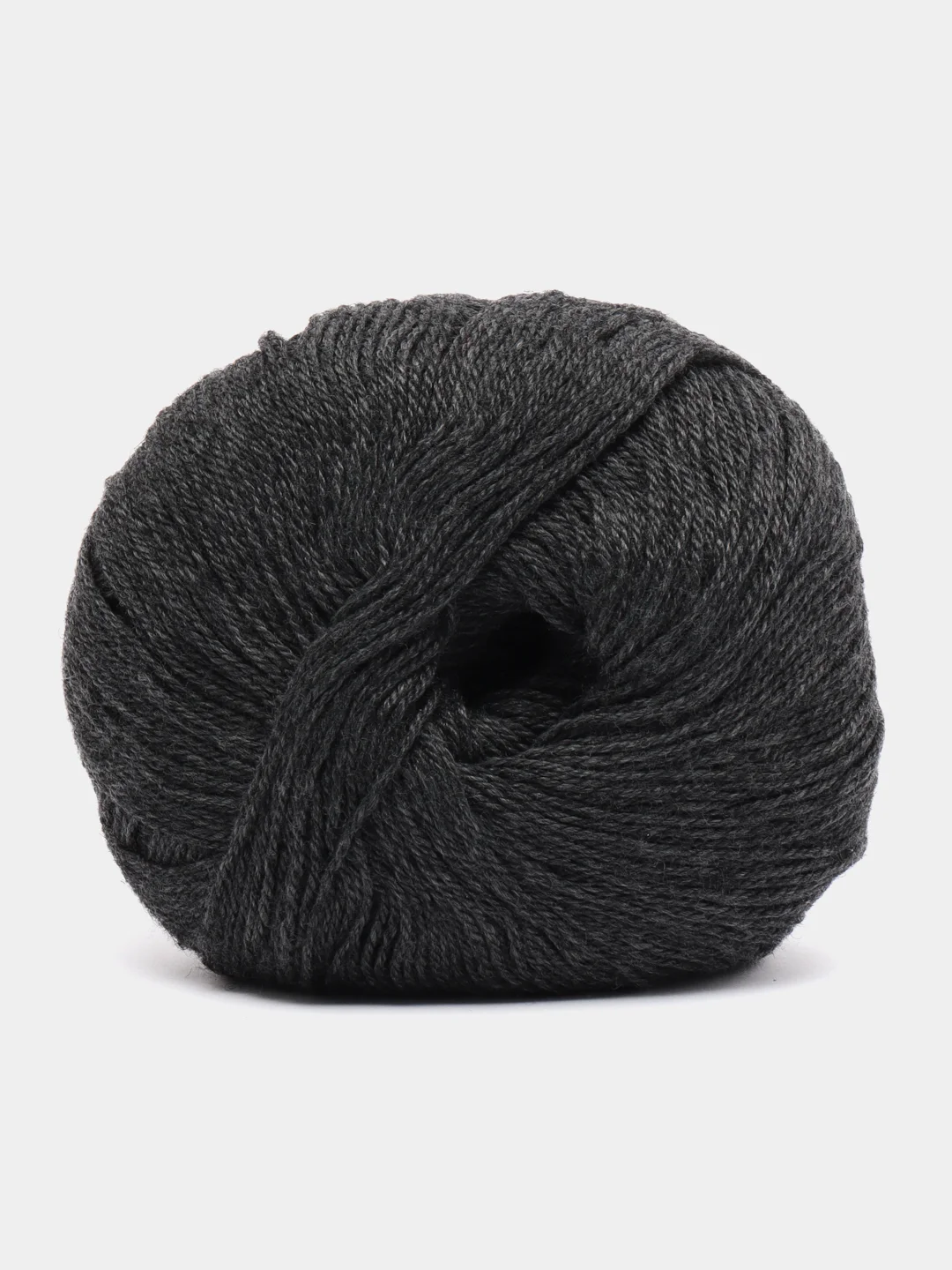 Тёмно-серый пряжа Cashmere Yarn, 50 г/ 200 м, 60% меринос, 20% вискоза, 15% ПА, 5% кашемир