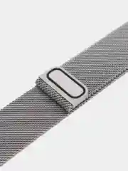 Серебряный металлический стальной ремешок для Apple Watch, Миланская петля, 42/44/45 мм