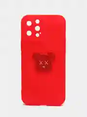 Красный силиконовый чехол на iPhone 12, 14, 11 Pro Max, 12 Pro Max, 13 Pro Max, с попсокетом