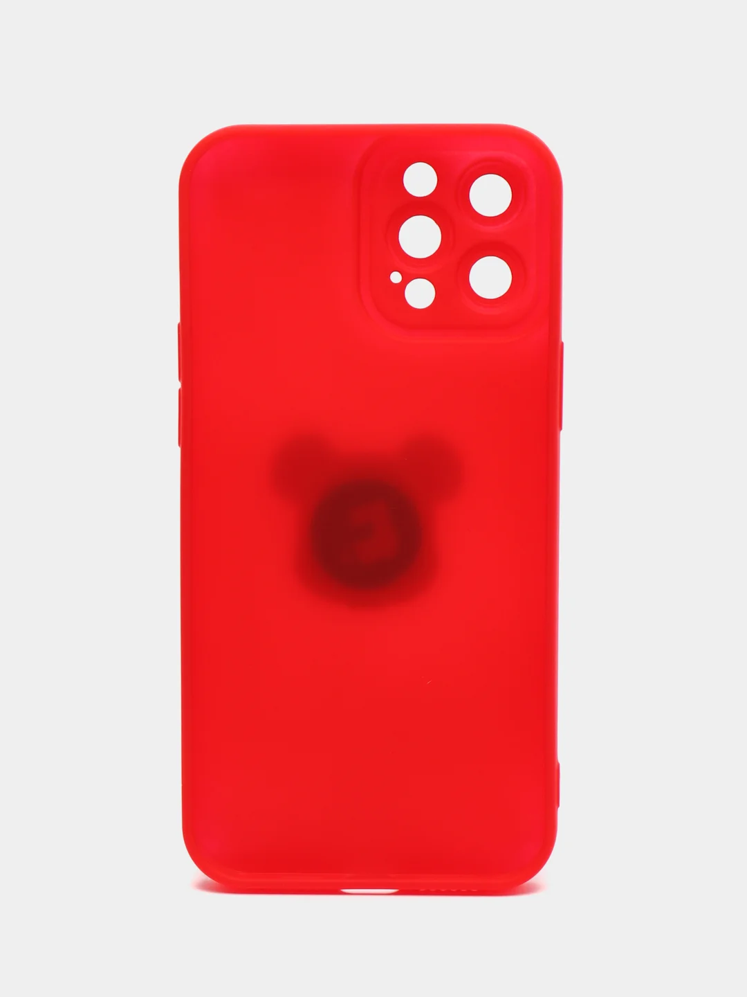Красный силиконовый чехол на iPhone 12, 14, 11 Pro Max, 12 Pro Max, 13 Pro Max, с попсокетом