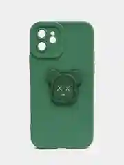 Зеленый силиконовый чехол на iPhone 12, 14, 11 Pro Max, 12 Pro Max, 13 Pro Max, с попсокетом