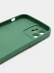 Зеленый силиконовый чехол на iPhone 12, 14, 11 Pro Max, 12 Pro Max, 13 Pro Max, с попсокетом