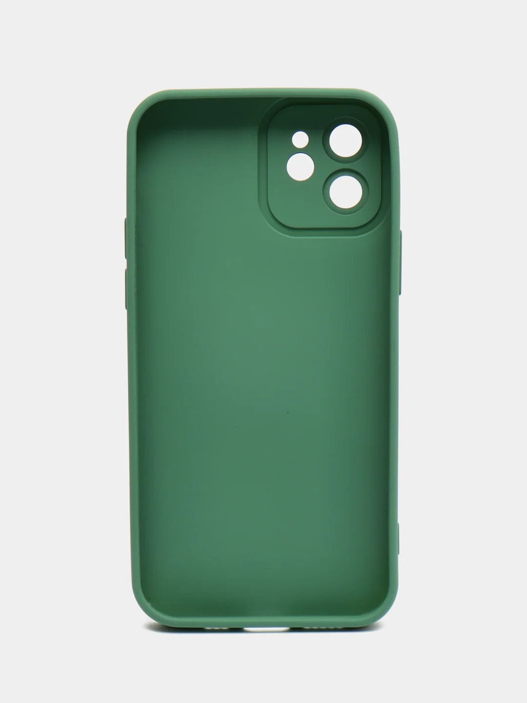 Зеленый силиконовый чехол на iPhone 12, 14, 11 Pro Max, 12 Pro Max, 13 Pro Max, с попсокетом