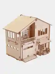 Кукольный домик "Дом с гаражом", для кукол до 12 см