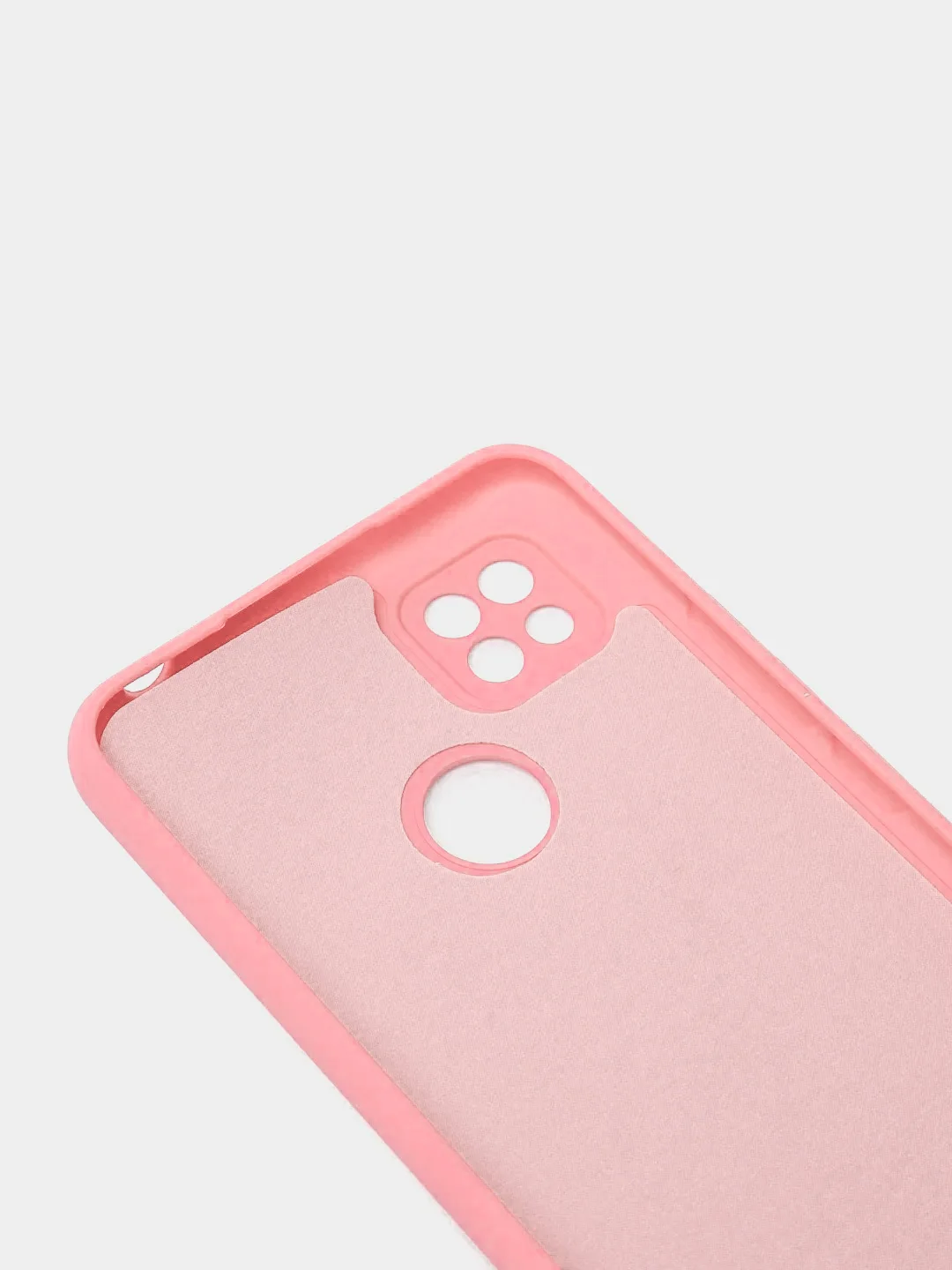 Розовый чехол Silicone Cove Xiaomi Redmi 9C, Redmi 9C NFC, Redmi 10A силиконовый, с закрытым низом