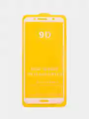 Белый защитное стекло 9D для Huawei Y6 2018, полное покрытие