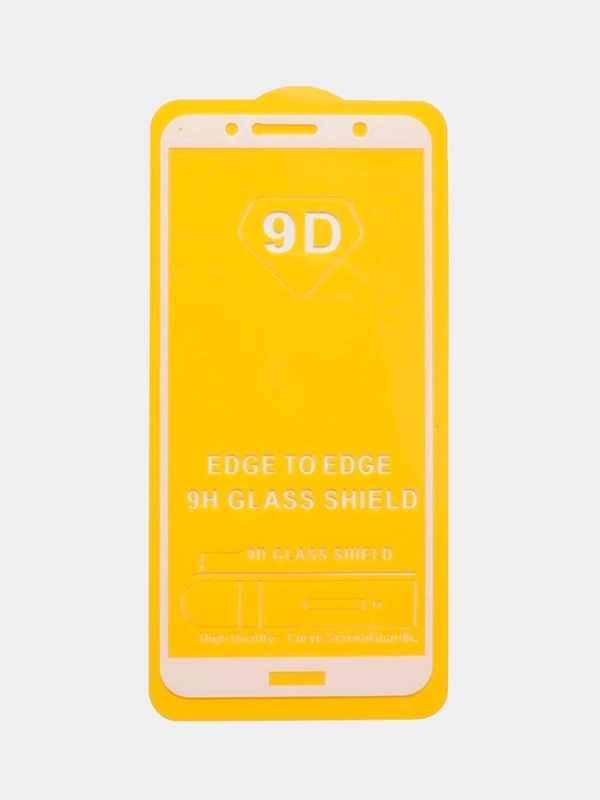 Защитное стекло 9D для Huawei Y6 2018, полное покрытие