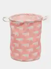 Розовый корзина для белья в ванную / контейнер для вещей и игрушек