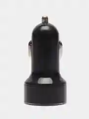 Черный автомобильное зарядное устройство 2USB с дисплеем