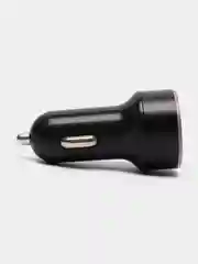Черный автомобильное зарядное устройство 2USB с дисплеем